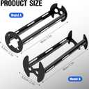 Suteng 2 Pcs Basin Wrench, Multifunctional Sink Wrench Faucet Tool Plumbers Tool, 7 Sizes Four-jaw Hex Spanner Universal Plumbers Tool for Under Basin Sink Tight Spaces Kitchen Bathroom Home