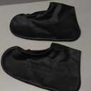 Silicone Waterproof Shoe Covers, Upgrade Reusable Overshoes with Zipper, Resistant Rain Boots Non-Slip Washable Protection for Women, Men (XL (Women 11-13, Men 9.5-13), Black)