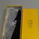 MUSSHOE Black Flats for Women Pointed Toe-Comfortable Business Casual Work Shoes, Dressy Suede Slip On with Memory Foam for Office, Teacher & Standing All Day, 7.5