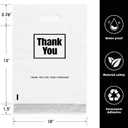 POLYSELLS Thank You Poly Mailers 10x13 inches 100 Pcs Waterproof Self-Sealing Shipping Bags with Handle for Clothing