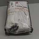 Pleat Viral Linen 90 Inch Blackout Curtains for Bedroom, Pinch Pleated Soundproof Privacy Farmhouse Window Drapes Decor with Hooks Neutral Beige White Nursery/Kids Room Darkening Burg 2 Panels Set