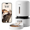   PETLIBRO Automatic Cat Feeders with 2 Cameras and App, 4L 1080P HD Timed Pet Feeder Smart Dog Food Dispenser 2Way Audio for Cats/Small Dogs, Cat Food Dispenser with Night Vision/Motion Alerts, WiFi 2.4G/5G