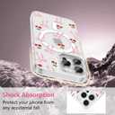 ZTOFERA for iPhone 15 Pro Magnetic Case Clear,Cute Love Heart Ribbon Bow Tie Aesthetic Phone Case,Transparent Trendy Slim Soft Shockproof Protective Phone Cover for Women Girls,Blush