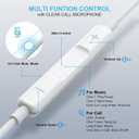 2 Pack-USB C Headphones for iPhone 17/16/15 Earbuds USB C Wired Earphones with Mic & Remote Control Noise Cancelling for 17/16/15 Plus/Air/Pro, Galaxy S25/S24/S23/S22/Ultra Note 10/20, Pixel 7/6/6a