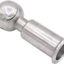 DERNORD Rotary Spray Ball Clamp Type CIP Tank Cleaning Ball 360 Spray Pattern, Stainless Steel 304 (1.5" Tri Clamp Connection)