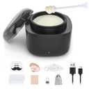 Nose Wax Kit Men, Nose Hair Waxing Kit with 158F Smart Temp Control, 40 Sticks, 100g Wax, Painless Nose Hair Removal with USB-C Fast Heating, Upgraded Capacity, Multi-Accessories