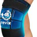 REVIX Knee Ice Pack Wrap, 45-Minute Long-Lasting Ice Pack for Knees with Ice Grid Gel Design, Reusable Gel Ice Wrap for Meniscus Tear, ACL, Cold Therapy for Elbows, Calves & Legs (12" 9.5")