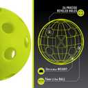 Franklin Sports X-26 Indoor Pickleballs - 3 Pack, 12 Pack & 100 Pack Bulk - USAPA Approved Tournament Pickleballs - Multiple Colors (Lime Green)