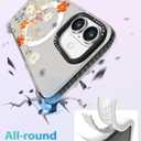 Toycamp for iPhone 16 Plus Case Compatible with Magsafe - Cute Design 360 Magnetic Ring Holder Stand Kickstand Funny Flower Girly Pretty Fashion TPU Phone Covers for Women Tenn Girls