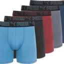 PUMA Men's 5 Pack Performance Boxer Briefs (M)