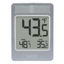 La Crosse Technology 314-519 Digital Window Battery Operated Thermometer with Daily Records (2.57 x 0.83 x 3.52, Silver)