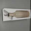 Sweejar Large Olive Oil Dispenser Bottle with Spout, 24 Oz Ceramic Oil Dispenser for Kitchen, Relief Opaque Cruet, Container for Cooking, EVOO, Vinegar, Pack of 1 (GradientFogGray)