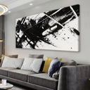 TAIJXAGSG Abstract Wall Art Ready To Hang Canvas Art Wall Decor Modern Paintings Black And White Wall Art Prints Canvas Painting For Bathroom Wall Decor Bedroom Office20 X 40"