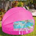 Jasonwell Kiddie Baby Pool with Canopy - Foldable Infant Toddler Kids Pool with Shade Baby Beach Essentials Tent Swimming Wading Pools for Toddlers 1-3 + Kids Dogs Ball Pit Backyard Water Play R, 48"