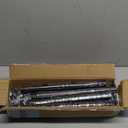 Black Long Curtain Rod Tension Shower Curtain Rods 30 to 120 inch Adjustable Spring Heavy Duty Rods for Bathroom Windows Outdoor No Drill No Slip Spliced and Telescopic Design