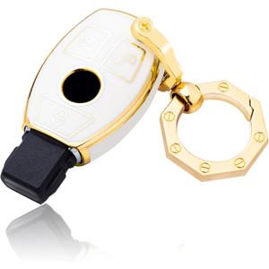 YHC Key Fob Cover for Mercedes Benz Car Key Case Shell with Keychain fit C E S M CLS CLK G Class