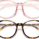 Gaoye Blue Light Blocking Glasses, Retro Round Eyewear Frame Anti Eyestrain Computer Glasses for Women Men