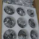 8 Light Sputnik Chandelier with Glass Globe Mid Century Modent Black Gold Ceiling Light Fixture Large Flush Mount Chandelier for Dining Room Bedroom Living Room Kitchen.