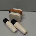 Mini Karaoke Machine with 2 Wireless Microphones for Kids Adults, Portable Bluetooth Speaker Gift for Girls Toys 4, 5, 6, 7, 8, 10, 12+ Years Old Teens Birthday(Beige)