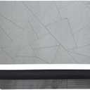 Delmoreshop Stone Bath Mat - Grey Non-Slip Super Absorbent Diatomite Stone Bath Mats for Bathroom, Easy to Clean Diatomaceous Earth Mat (24×16In), Diatomaceous Bath Mat