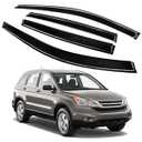 4PCS Rain Guards Window Visors Fits for 2007-2011 Honda CR-V (CRV) SUV, Outside Mount Wind Deflector, Vent Visors Shade Shield, Exterior Car Accessories, 2007 2008 2009 2010 2011