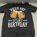 Beer Me It's My Birthday Funny Beer Enthusiasts Birthday T-Shirt, Small, Men, Black