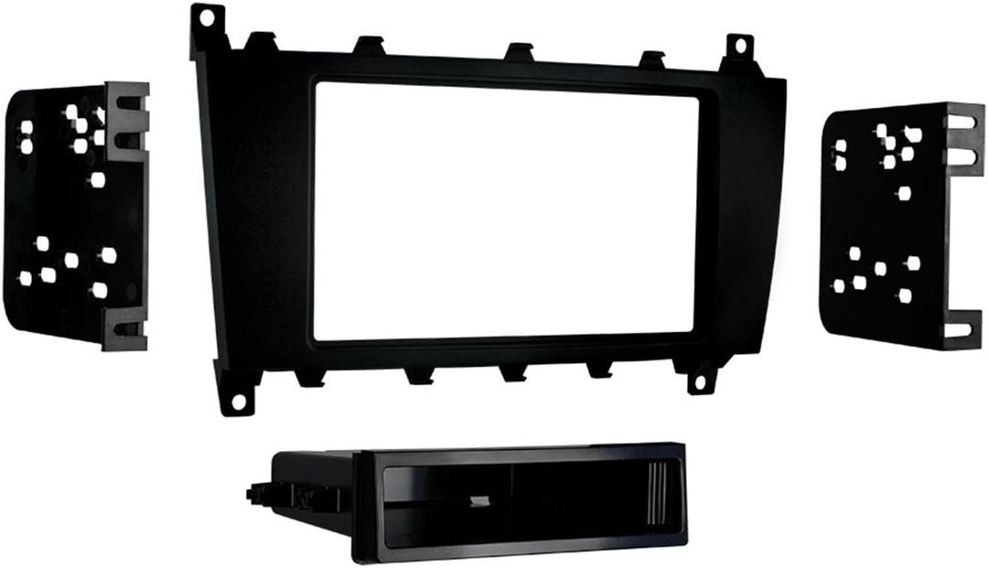 Metra 99-8721B Double or Single Din with Pocket Installation Kit for Mercedes-Benz Vehicles (Black)