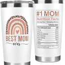 TEEZWONDER Birthday Gifts for Mom from Daughter Son - 20 oz Stainless Steel Tumbler with Lid - Mothers Day Birthday Gifts for Mom Mama Mother in Law Stepmom, Regalos para Mamá Tumblers for Women