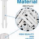 Shappy 36 Pcs Plastic Pool Joint Pins with Seals Summer Pool Parts Clips for Above Ground Swimming Pools Replacement Parts (2.16 Inch)