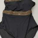 Blooming Jelly Women's Tummy Control Swimsuits Slimming High Cut One Piece Swimsuit(Large,Black)