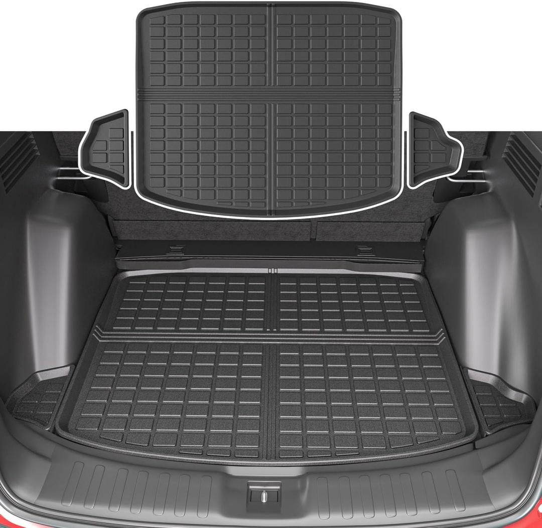 Trunk Mat Compatible with 2017-2022 Honda CRV Cargo Liner TPE All Weather Cargo Liner Replacement for 2017 2018 2019 2020 2021 2022 Honda CR-V Accessories (Rear Trunk Mat)