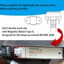 PL13-A-FFP 13W Type A Fluorescent Light Bulb with Magnetic Ballast,Replace for Ottlite Lamps Purchased Before 2008,T13330,5500K Bright Natural Daylight,GX23 Base,2Pack