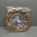 CWI Gifts Flower Twig Wreath Rings - 22 inch - Wreath Decor for Front Door and Candle Decorating - Wispy Orange Buds