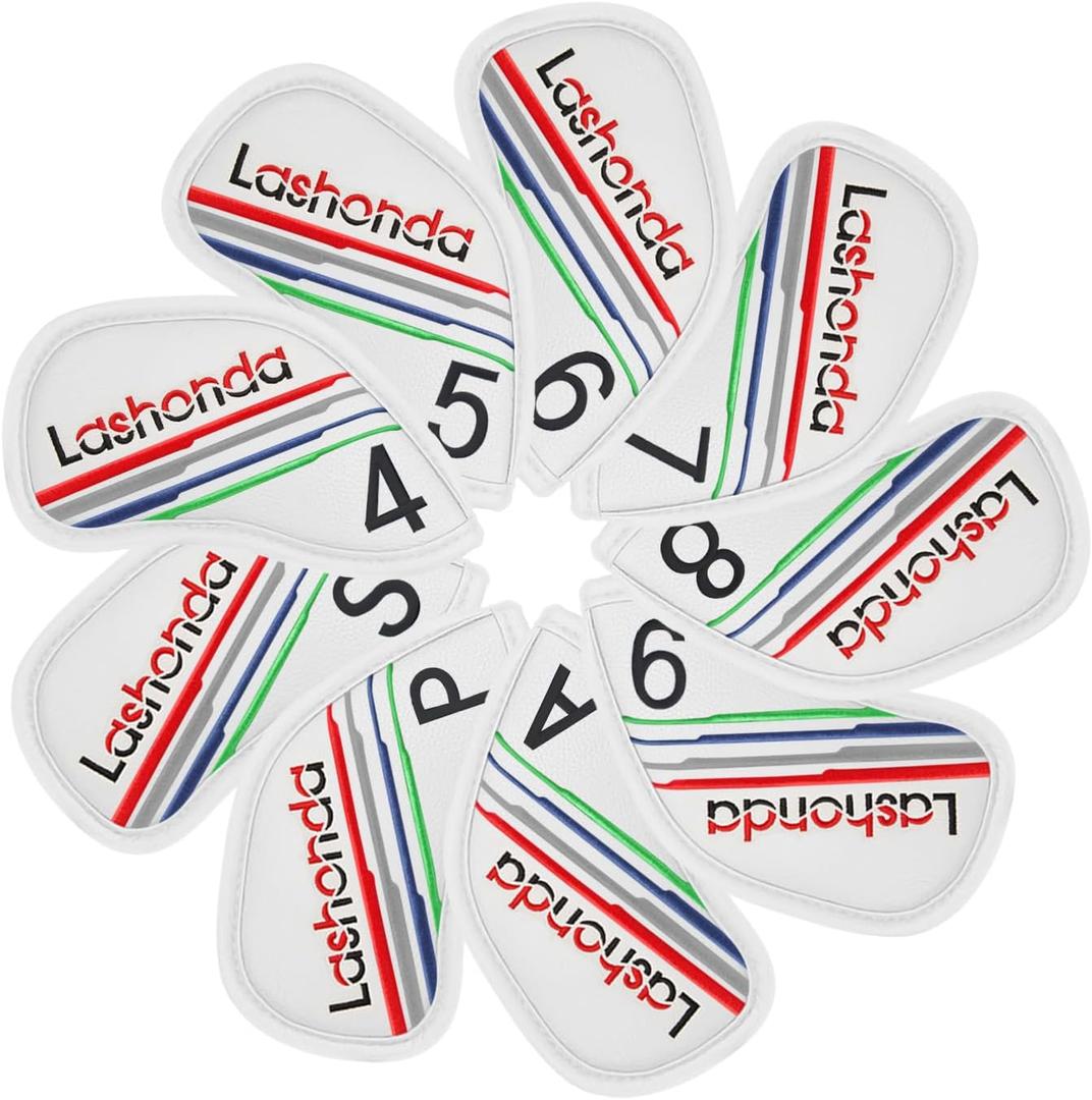 Lashonda Iron Golf HeadcoversPremium Club Head CoversLightweight Waterproof & DustproofReinforced Durable DesignNon-Slip BuckleCompatible with Iron Sets