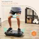 Lifepro Waver Vibration Plate Exercise Machine  High-Intensity Vibration for Muscle Activation, Full-Body Workout Vibrating Platform with Loop Bands, Fitness Equipment for Strength Toning & Fat Loss (Black)