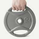 Amazon Basics 1-Inch Grip Weight Plates, 10 lb, Strength Training, Home Gym, 4 Pack