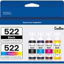 522 High Capacity Refill Ink Bottle Replacement for Epson Compatible 522 Ink Refill Bottle(Not Sublimation Ink)Use for ET-2803 ET-2800 ET-2720,4 Packs