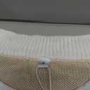 Disamer Womens Summer Cropped Sweater Vest Trendy Cap Sleeve Crop Tops Crew Neck Loose Knit Tank Top Apricot S