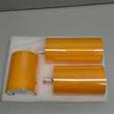 Burnt Orange Flameless Pillar Candles with Remote, Fall Thanksgiving LED Candles, Flickering Real Wax Battery Operated Candles Set of 3