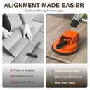 Floor Gap Fixer Tool, Heavy Duty Floor Gap Fixer, Suction Cup Flooring Tool, Quick Lock & Release Repair Tool for Vinyl, Wood, Laminate Floors
