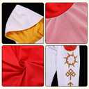 Zombies Girls Costume Kids Nova Halloween Cosplay Cheerleader Skirt Dress Uniform Uniform Set for 3-12 (8-9years/140)