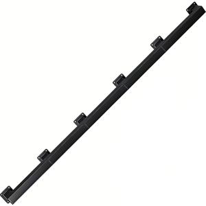 Handrails for Stairs Indoor, 15ft Stair Railing Black Metal Staircase Hand Rails/Modern Wrought Iron Handrail, Industrial Wall Mounted Handrails Outdoor for Loft Porch Deck