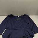 VFSHOW Womens Wear to Work Front Zipper V Neck Peplum Business Office Church Flattering Pencil Sheath Dress Size XL