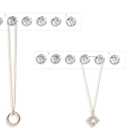 Premium 2-Pack Acrylic Jewelry Organizer Wall Mount - Diamond Hook Design for Tangle-Free Necklace & Bracelet Display (Space-Saving, Elegant Showcase)