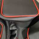 Custom Seat Covers for Tacoma 4th Gen 2024 2025 2026 Double Cab SR5/TRD Sport/TRD Off-Road/SR Full Set with Console Covers, Waterproof Leather Back and Front Seat Protectors Black Red