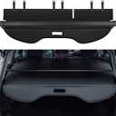 Trunk Cargo Cover for Ford Escape 2013 2014 2015 2016 2017 2018 2019 Retractable Rear Trunk Cargo Luggage Security Shade Cover Shield Interior Accessories Waterproof Upgraded Version (Black) (Large (Upgrade No Gap))