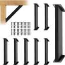 45 Degree Angle Support Brackets, 45 Heavy Duty Connector Brace Bracket Kit for Wooden Structures Support for Gazebos, Tree Houses, Cabins and Patios DIY Kit (8pcs)