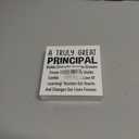 Thank You Gifts for Principal - Principal Appreciation Gifts Wooden Sign Home Office Cubicle Desk Shelf Wall Decor - 5 x 5 Inches