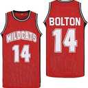 Men's Troy Bolton #14 Chad Danforth #8 High School Wildcats Basketball Jersey Stitched Size L