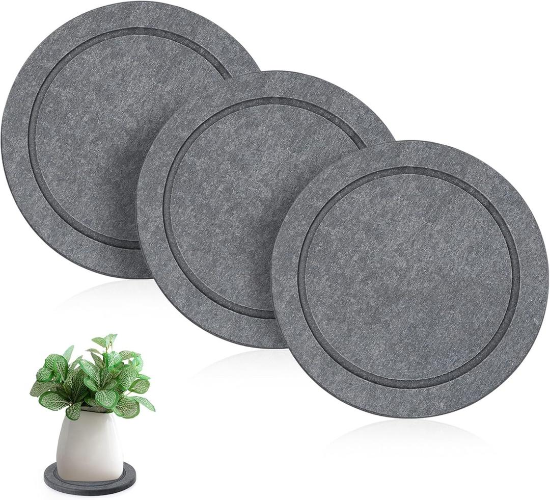 3 PCS Diatomite Plant Saucers for Indoors, Instant Dry Pot Saucers for Plants Coasters, Diatomaceous Earth Planter Tray, Dark Gray Flower Pot Tray (Round 5.9") 3 PCS Diatomite Plant Saucers for Indoors, Instant Dry Pot Saucers for Plants Coasters, Diatomaceous Earth Planter Tray, Dark Gray Flower Pot Tray (Round 5.9")